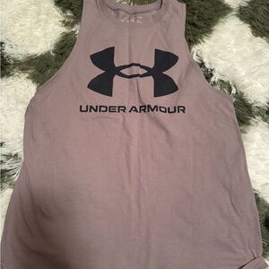 Under Armour Pink Muscle Tee with High Neckline